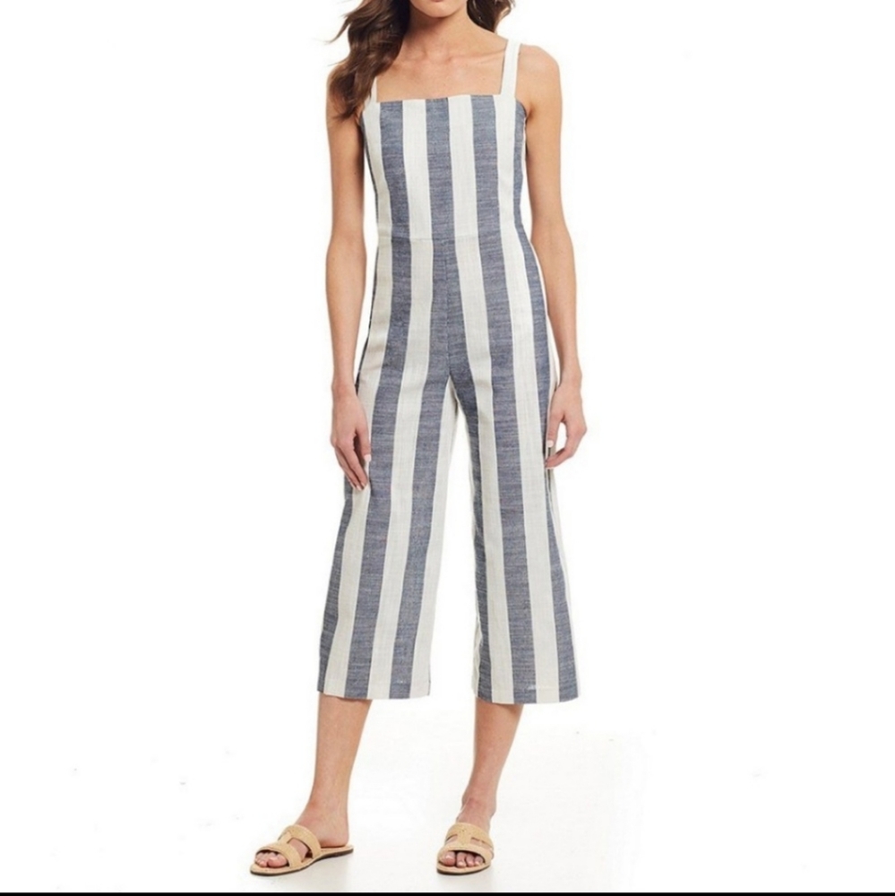 Chelsea and Theodore stripped jumpsuit